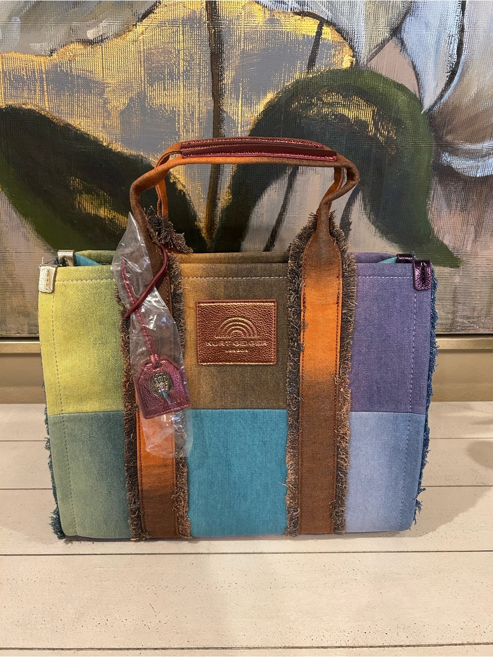 Kurt Geiger Denim MultiColor Tote-NWT